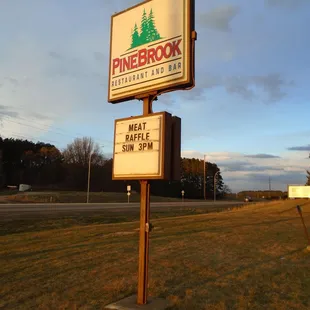 Main sign.