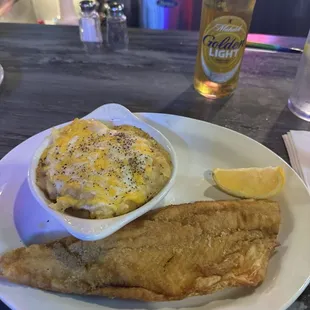 Walleye w/au gratin.