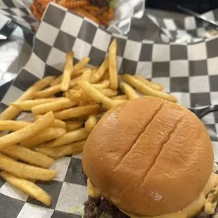 Classic Smashburger with fries