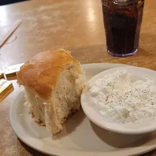 1/1/25 Substitute salad for cottage cheese big dinner roll Diet Pepsi.