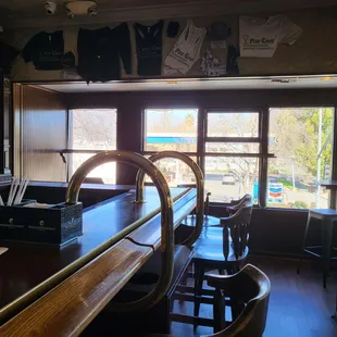 View from the bar, which is upstairs