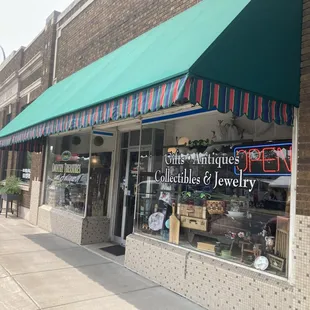 Front of the shop, view looking northwest.