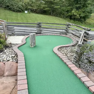 A putt-putt hole