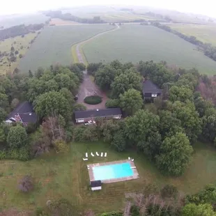 Aerial view of Pine Crest Farms B&amp;B