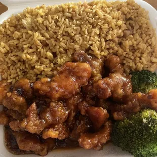 25. Orange Chicken Lunch Special A