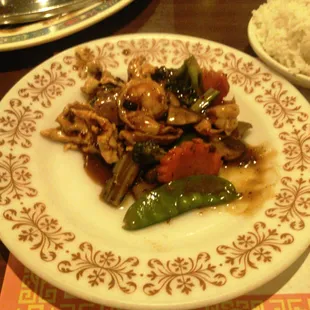 Happy Family with pork, beef, chicken and shrimp