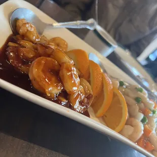 a plate of food on a table