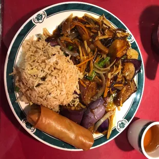 Eggplant in tangy sauce. So good!