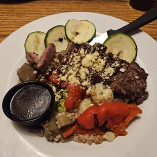 Pine Grill Grain Bowl with Steak.