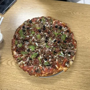 pizza, food