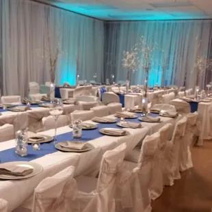 Banquet Set-up 
 Theme: Winter Wonderland