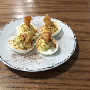 Deviled eggs ... highly recommend!