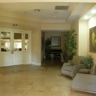 the lobby of the home