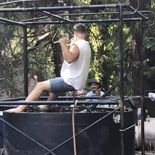 Annual anniversary party! Dunk tank!