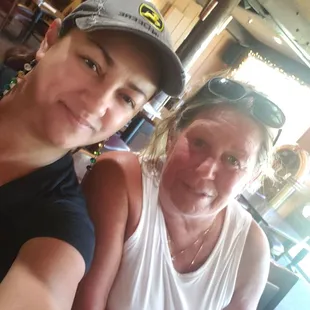 me and Lorian having a snack