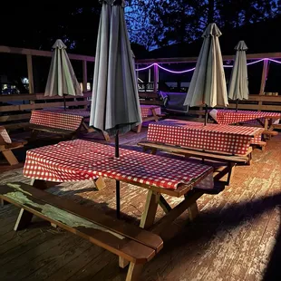 Outside seating