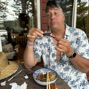 Brisket and Udon Specials and boneless chicken wings were amazing!