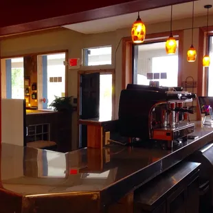 Hand crafted drinks and scones.