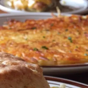 Hash browns that look like they have cheese but dont.