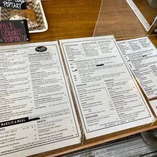 Menus