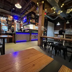 the interior of the restaurant