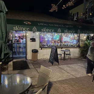 Ate front with outside seating