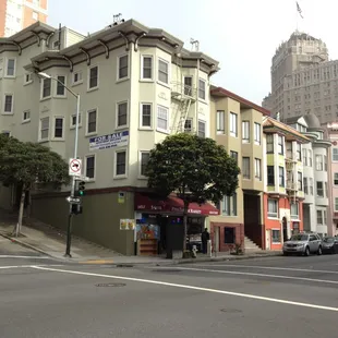 a view of a city street