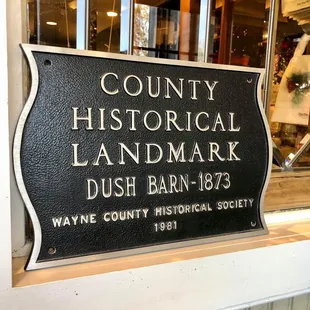 a sign for a historical landmark