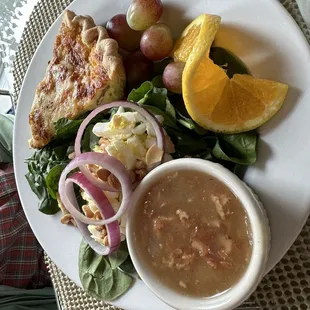Quiche Du Jour With Salad