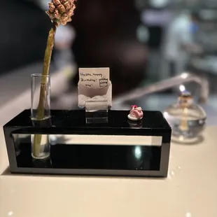 Birthday Note at Chef's Table