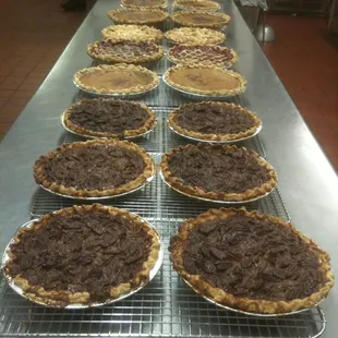 Homemade pies - right out of the oven!