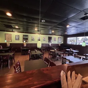 the interior of the restaurant
