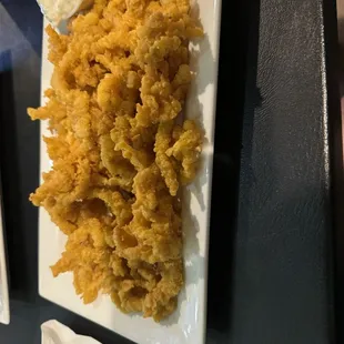 Sumptuous fried clam strips