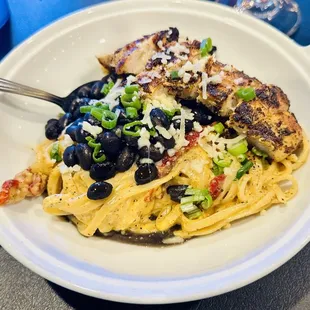Lunch Black Magic Pasta with Chicken