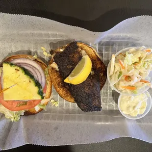 Blackened Grouper Sandwich