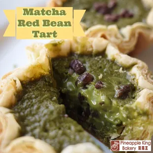 Matcha Red Bean Tart - A MUST for all matcha lovers!
