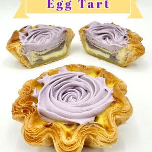 Coming soon to Fremont store - NEW ITEM - TARO COCONUT EGG TART