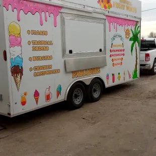 Tropical Drinks and Cheeseburgers and Chicken Sandwiches