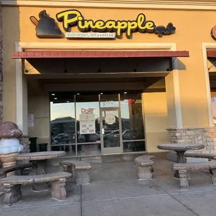 Outside
