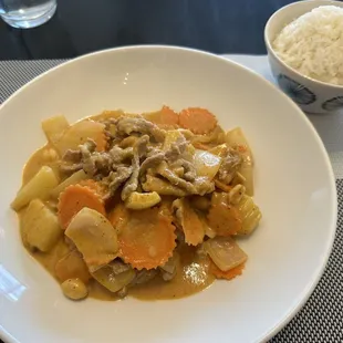 Pork massaman curry