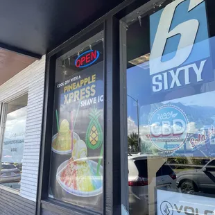 Shaved ice and local items