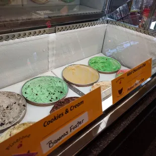 All the ice creams