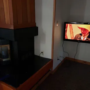 Fireplace tv