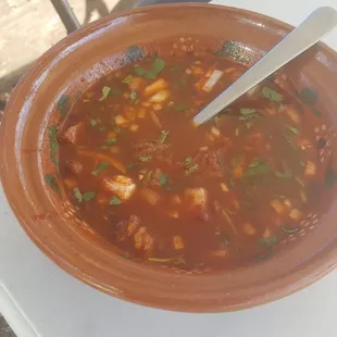 a bowl of soup