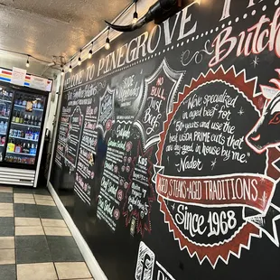 Menu wall