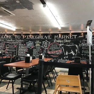 The menu