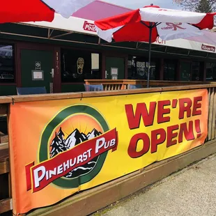 Welcome to The Pinehurst Pub! We&apos;re open!!