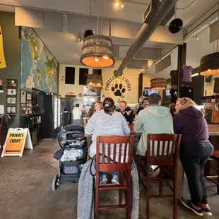 PAW on a Saturday afternoon. Family-friendly, dog-friendly, chill vibe.