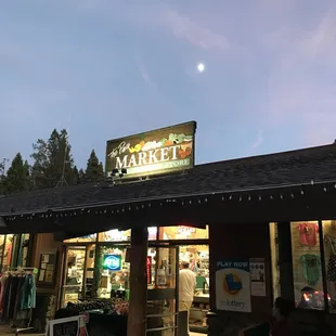 outside