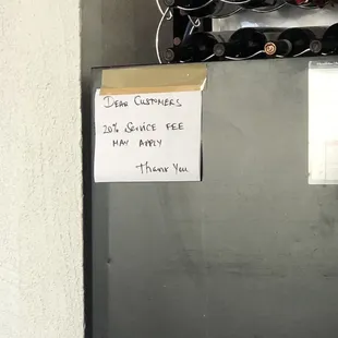 This says May, but its mandatory tipping of 20%